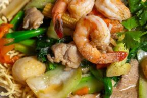 Pho Shrimp Noodle Soup | Crispy Vietnamese Noodles